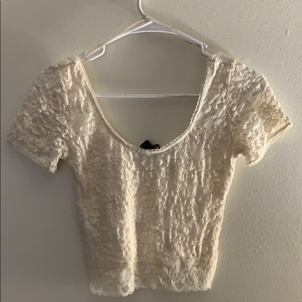 Lace crop top